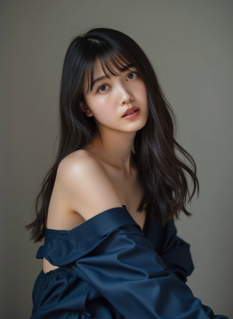 White Background、Professional Lighting、(((Professional Lighting 1.5)))、Translucent skin texture、Beautiful Skin、Beautiful Skin、、(((Whitening 1.5)))、、、音符のEcstasy、((White Shirt 1.5))、Open your chest wide 1.4、Very good、Mid-shot photo、Simple Earrings、((Brown Hair))、Tie your hair、Sex Appeal、Sex Appeal、Ecstasy、(((Mid-shot photo1.5))、(((1.85)))