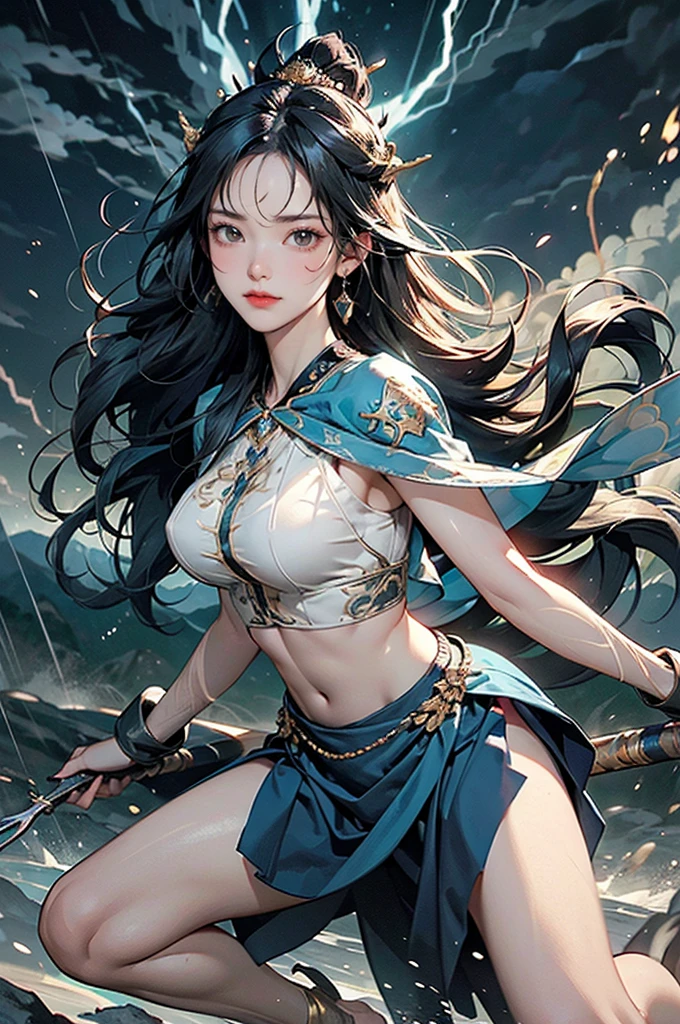 Very beautiful woman、Slender women、(Detailed face)、Realistic Skin、((Holy Knight)), ((Gold and navy platinum armor))、((((Extremely detailed and intricately decorated armor:1.1))))、((Delicate photo)),(Girl Astepeace RAW Photo Details:1.25), (Highest quality:1.6), (Ultra-high resolution:1.5), (Realistic:1.75), 8K resolution, Canon EOS R5, 50mm, Absurd, Very detailed,Cinema Lighting,((Fightfield))、((Fight))、(((White lace ultra-small mini skirt)))、{{{{{Polka dot panties:1.9}}}}},High leg panties:1.2,Thigh-high socks、Shingard、((Light brown hair)), {Floating Hair} ,Long Hair, ponytail,Cape、(((Has a huge weapon)))、(In combat)、The wind is blowing、((Symmetrical armor))、(((Lead a large group of knights:1.2)))、banner、(((Battle Scenes)))、((Browsing Caution:1.2))、(((I can see her panties:1.9))), ((The hem of a skirt fluttering in the wind:1.4)),In a park with a fountain:1.9,