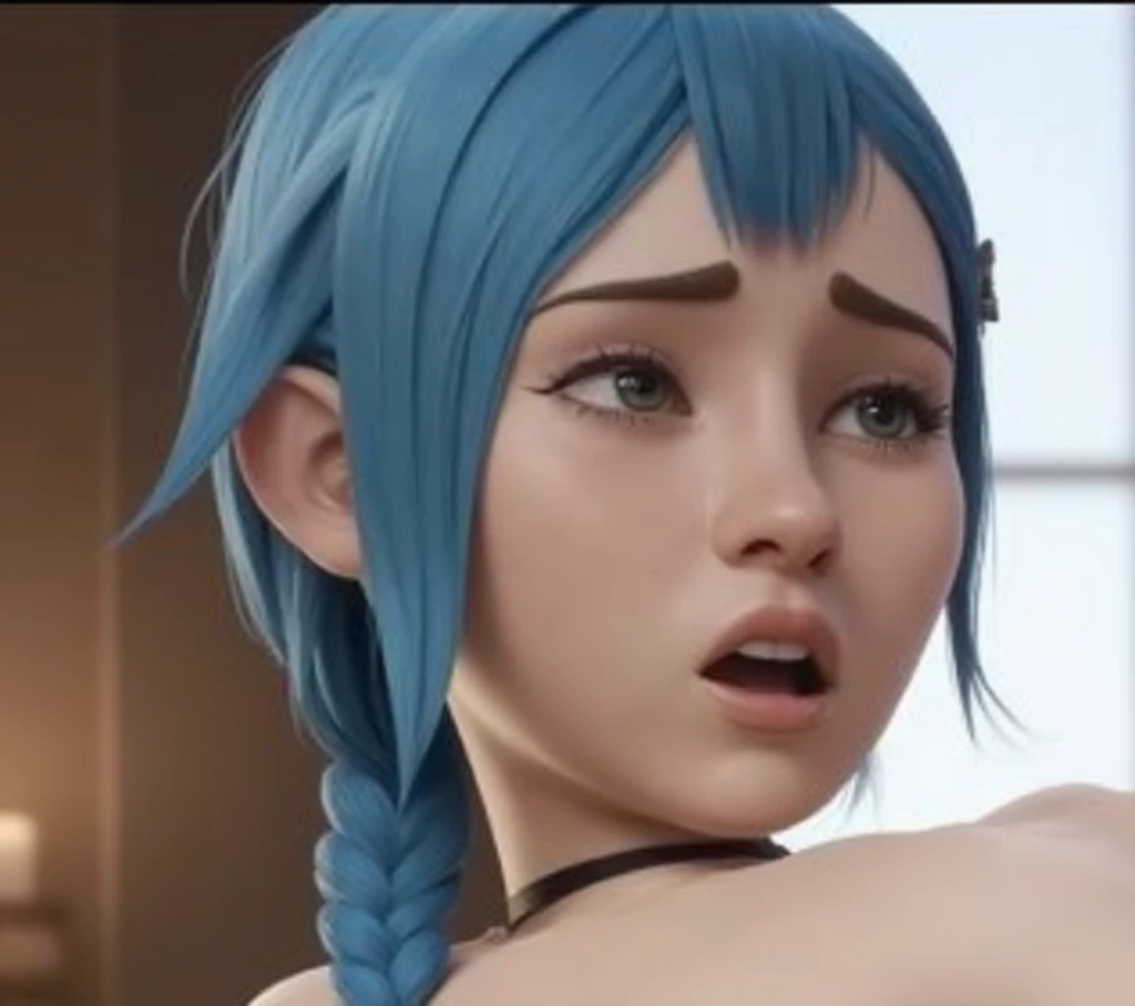Ganyu Genshin Impact,3D,naked,having sex,side blowjob
