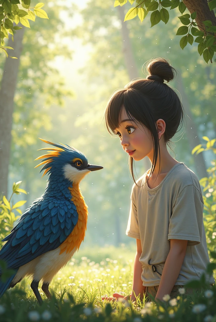 As the days passed, the bird grew stronger. On the day it was ready to ...