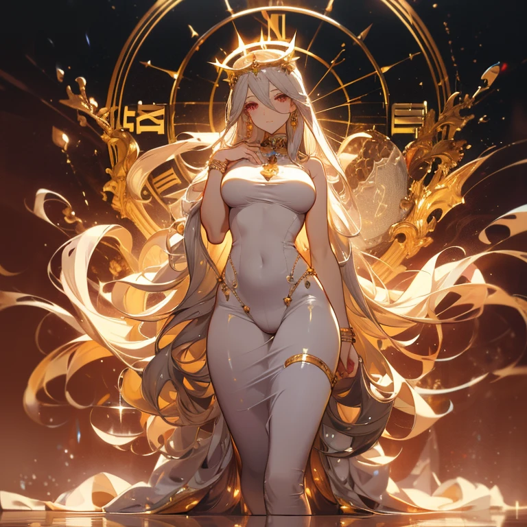 golden hair milf goddess of time