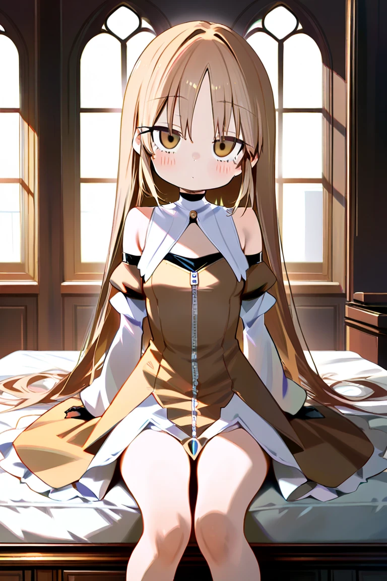 Lie straight and flat,onbed,Lori huge breasts cleavage,Panties, underwear