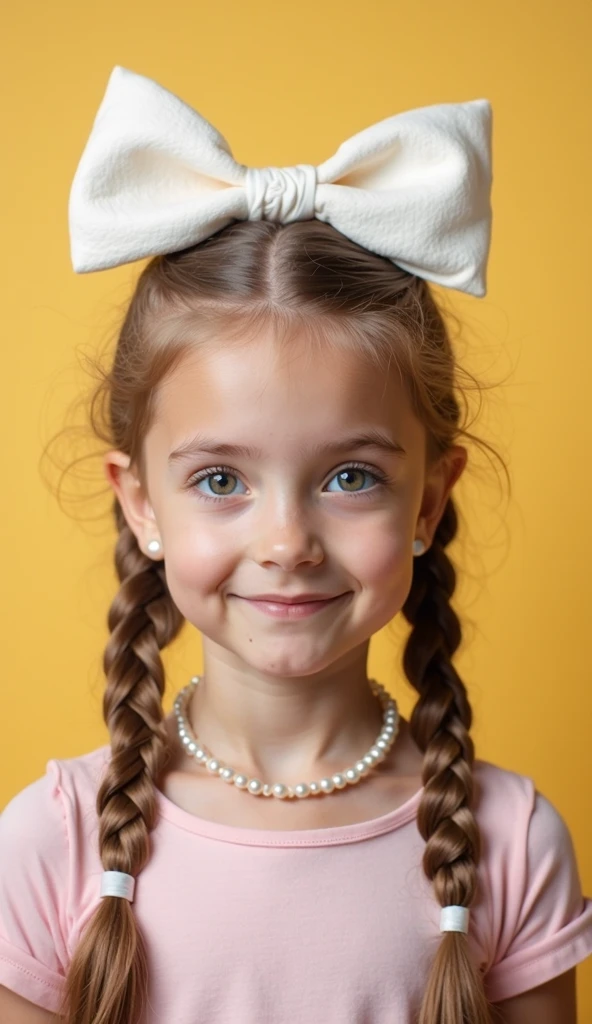 girl CHILD 10 years old, Russian blonde in braids, COMENDO MILHO, POPCORN,