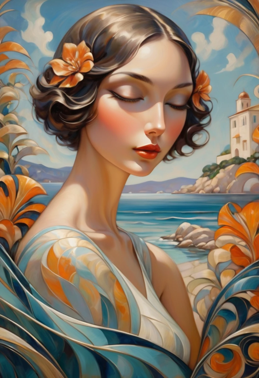 (art inspired in juan gimenez). oil painting)