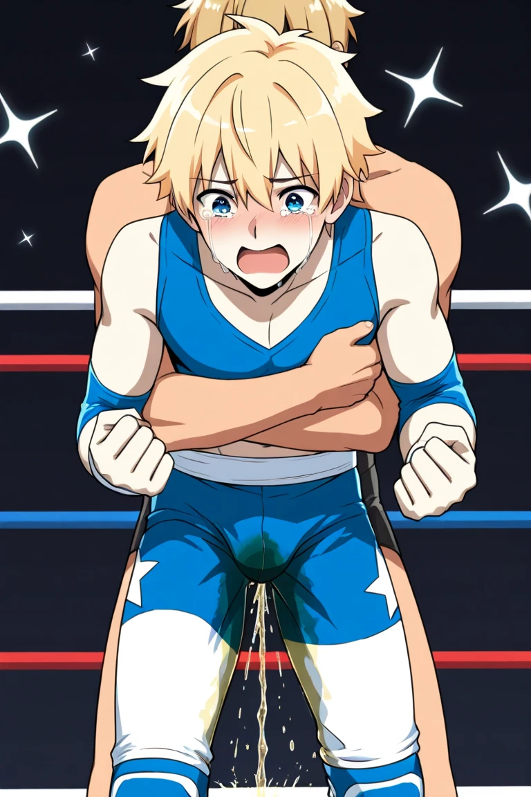 ((1 girl:1.4)and(3shota boys, short stature)),hetero, (1 girl:1.4), (long hair, twin braids),straight hair, yellow hair,yellow eyes, medium breasts, pale skin,shiny skin, ((((rolling eyes)))),(trembling), erectile nipples, ((She wears (yellow competition swimsuit)), cum in pussy,(cum on clothes:1.4), cum on breasts,cum on body,cum facial, bukkake, cum in mouth,cum on hair,(excessive cum), (3shota boys, short stature:1.4),small penis, dark-skinned shota boys,interracial,((smug)),shota boys win, ((gangbang, promiscuity, orgy)),clothed,intercourse with a shota boys, (((wrestling ring))), (masterpiece, best quality, 8K:1.3), (ultra-detailed, high resolution:1.2),(illustration),((an extremely delicate and beautiful)),(detailed background),