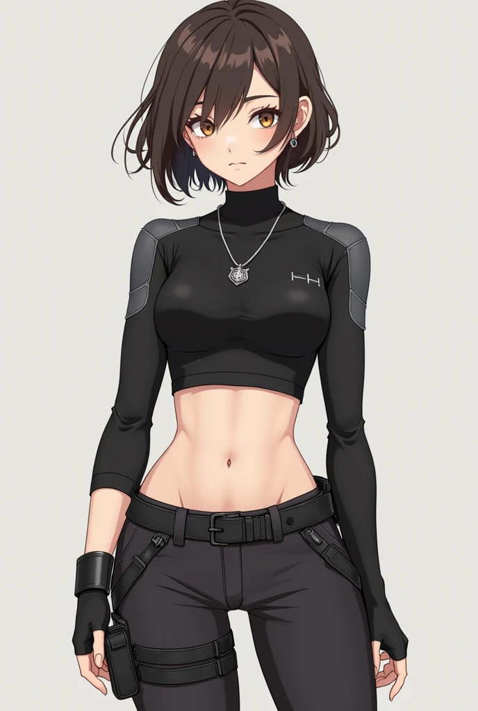 8k, masterpiece, highest quality, best quality, official art, beautiful and aesthetic, extremely detailed, (fractal art: 1.3), colorful, highest detailed, perfect face, upper body, HDR, sexy, wide hips, thicc figure, Detailed face, Detailed eyes, brown eyes, perfect face, perfect eyes, (1Femboy), trans female, tanned, short brown hair, girly face, black crop top, black mini skirt, goth clothes, black choker, small , futanari, large dick, genitalia outline, detailed genitalia outline, hips wider than shoulders, slim torso, black lipstic, e-girl makeup, blushing, sweaty, orgasm face, pretty, sharp jawline, brown eyes, cute, stripped thigh high socks
