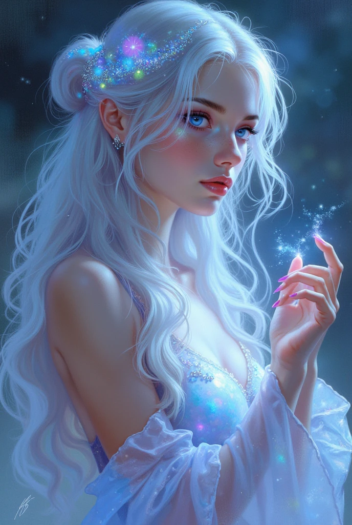 High resolution, highest quality, illustration, cinematic light, ultra-detailed face, (detailed eyes), best quality, ultra-detailed, masterpiece, (detailed face), 1girl, girl, white hair, purple eyes, highest detail, glowing eyes, medium breathing, sitting on the bed, sitting, bed, window, night sky, lake outside, moon, full moon, backlight, light, (high contrast), (color), --auto --s2
