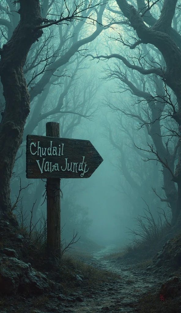 a photo of a road sign , Caution: Portal to Narnia:1.5, a sign displaying a wardrobe and a wintry landscape, playfully implying the existence of a portal to the world of Narnia. , <lora:road_sign:1.0>