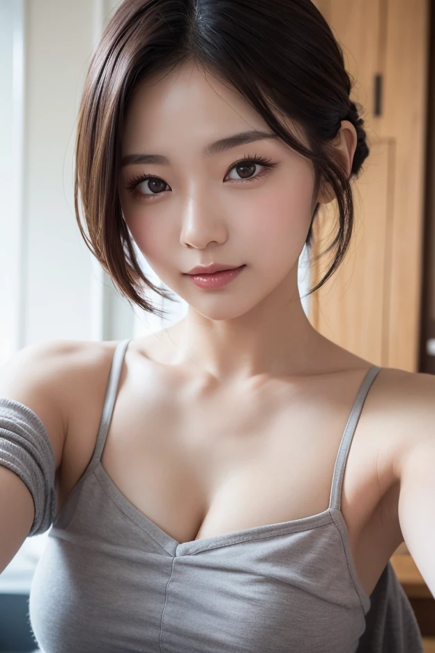 (Fotos RAW: 1.2), calidad superior, Hermosa chica detallada, rubio, They are smiling, Ojos y cara altamente detallados, hermosos ojos detallados, File Size Huge, High resolution, Fondo de pantalla de 8k, Detalle fino, Fondo de pantalla 8K altamente detallado, luz en la cara, movie lighting, 16 years girl, Pose sexy, (fotorrealismo: 1.4), illustration, grande, abrigo para invierno, enorme, pechos enormes