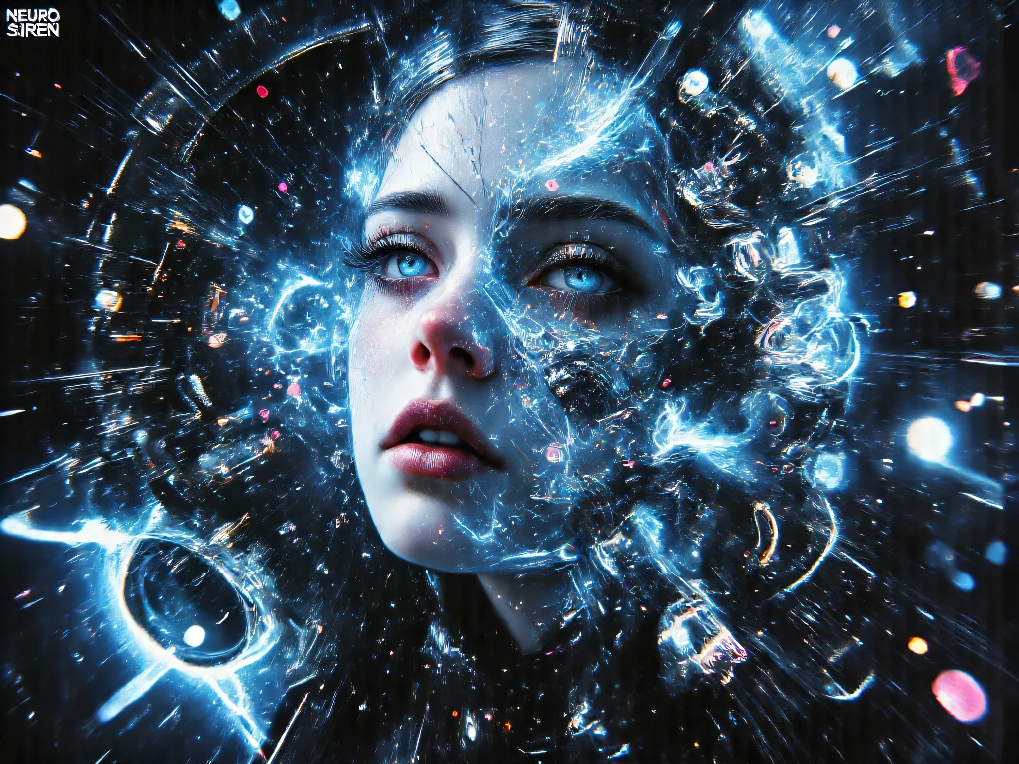 In a world where neural communication has replaced speech and dreams are mined by corporations, a group of hybrid entities known as NeuroSirens live on the edge of digital reality. They are the last conscious transmitters of the “Lost Signal” — a frequency that can awaken humans from the mass simulation. Aethera is the oldest of the NeuroSirens. Appearance: Ethereal features, fragmented body with blue light glitches, translucent eyes. Setting: Cosmic interface, between galaxies and floating quantum cables.