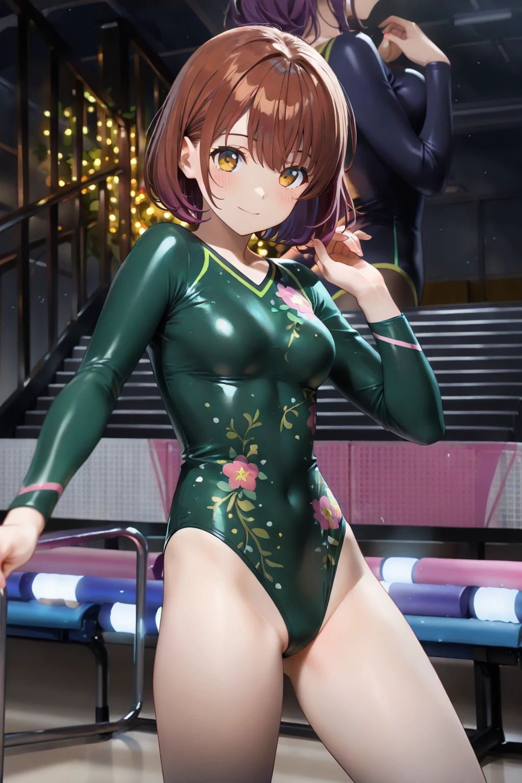 (Yellow-green leotard:1.6)、(See-through:1.6), (expose the nipples:1.6)、(wet pussy:1.7)、spread your legs、 (cum in tit:1.8)、((highest quality, 8K, masterpiece:1.3)), detailed eye, look at the camera, ((Natural light:1.2)), blondeの1女の子,slim,(professional photographer) brown eyes, (blonde:1.4), looking at the viewer、blush、、very embarrassing、crying expression、red cheeks、(On Stage:1.4)