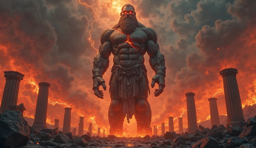 Lapu lapu the god of destruction and the lava mountains in sci fi
