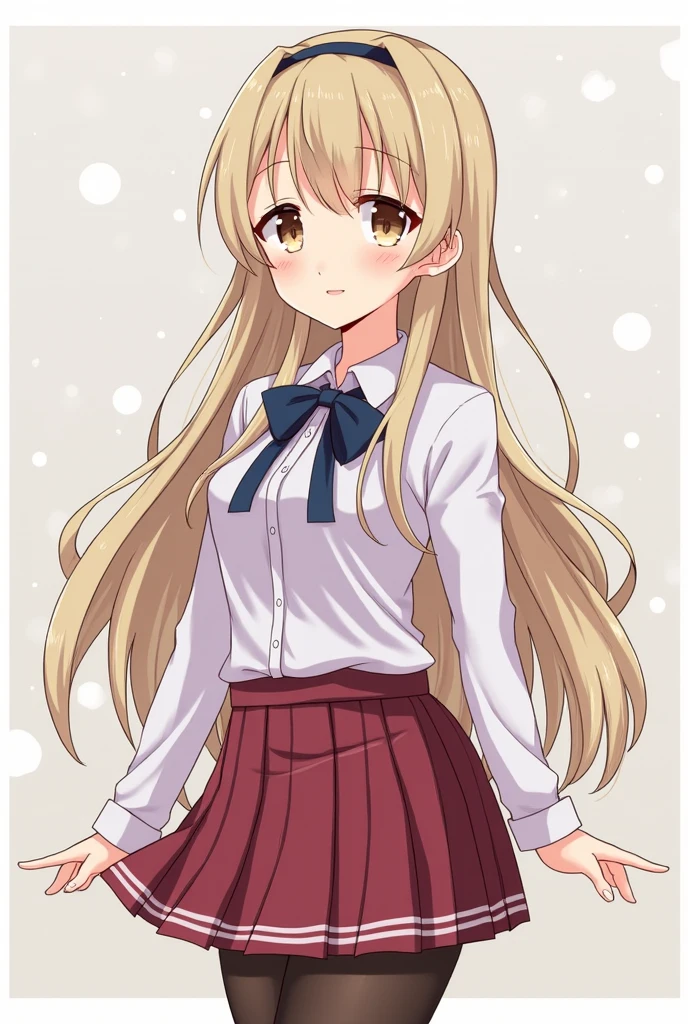 , anime girl in a short skirt and shirt, she has almost flat chest, white panties with a bow are visible from under the skirt, she&#39;s in the bedroom, crotch line, Baby, 10 years, , her panties are see-through, you can see her pussy through her panties