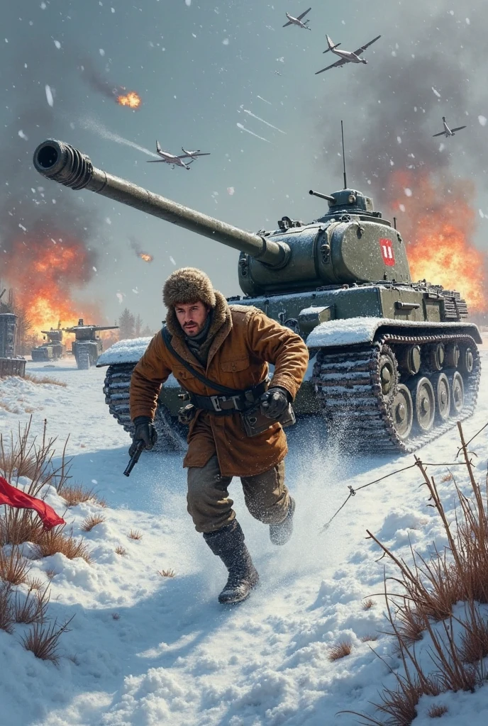 The Red Army of the USSR fought with blood