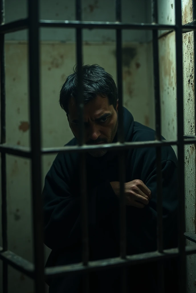 Man behind bars