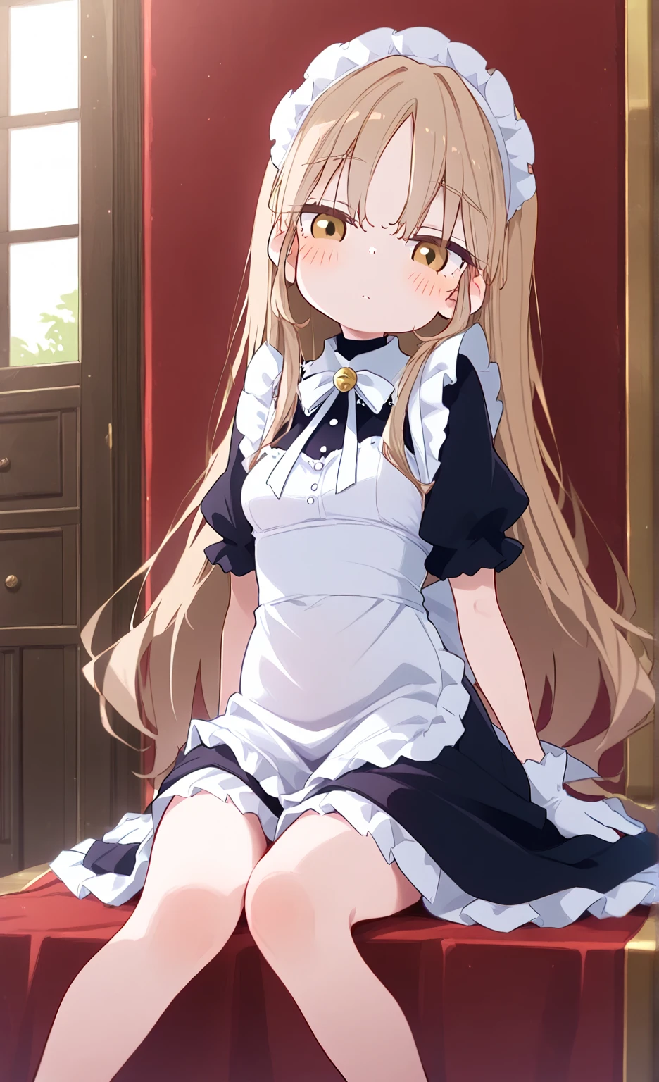 nsfw, (masterpiece, top quality, best quality, highly detailed:1.6), extremely detailed CG unity 8k wallpaper, strong facial expression, (sharp eye:1.2), (scowl:1.1), (embarrassed,blush:1.3), (steam:1.5), (wet:1.1), (sweat:1.1), (trembling:1.3), (parted lips:1.4), (harf open eyes:1.5), (feeling weak:1.5), (shoot from front, looking at viewer:1.2), (squatting, skirt lift, clutching skirt:1.3), (1 women, princess in castle bedroom, indoor, White princess dress, silver tiara:1.4), (Unsurpassed gorgeous rococo victorian gown with voluminous hoop skirt and long hems, princess style skirt), panties around one leg, (bravery crying, sobbing:1.5), White high-heels, (long hair, Blonde hair, pubic hair, Blonde:1.5), (girl trembling with sexual climax:1.5), colorful, full body, wide shot, perfect composition, (chrotch, pussy, urethra, panty, panties), urination, incontinence, piss, peeing self, A lot of pee, having an accident, pee running down legs, (((pee stream))), (pee puddle), wetting herself, pee stain, peeing, blush, trembling, embarrassed, large breasts, Yellow pee, ((leaking pee)), Shaking one's shoulders, Breaking a sweat on forehead, puddle of pee, Pee at your feet, Pee spread on the floor, Pee stains, Dripping pee between my legs, Feet wet from pee, Pee-covered feet, Pee at your feet, want to pee, about to pee, Full bladder, Pee-soaked dress, Pee-soaked high-heels, natural makeup,