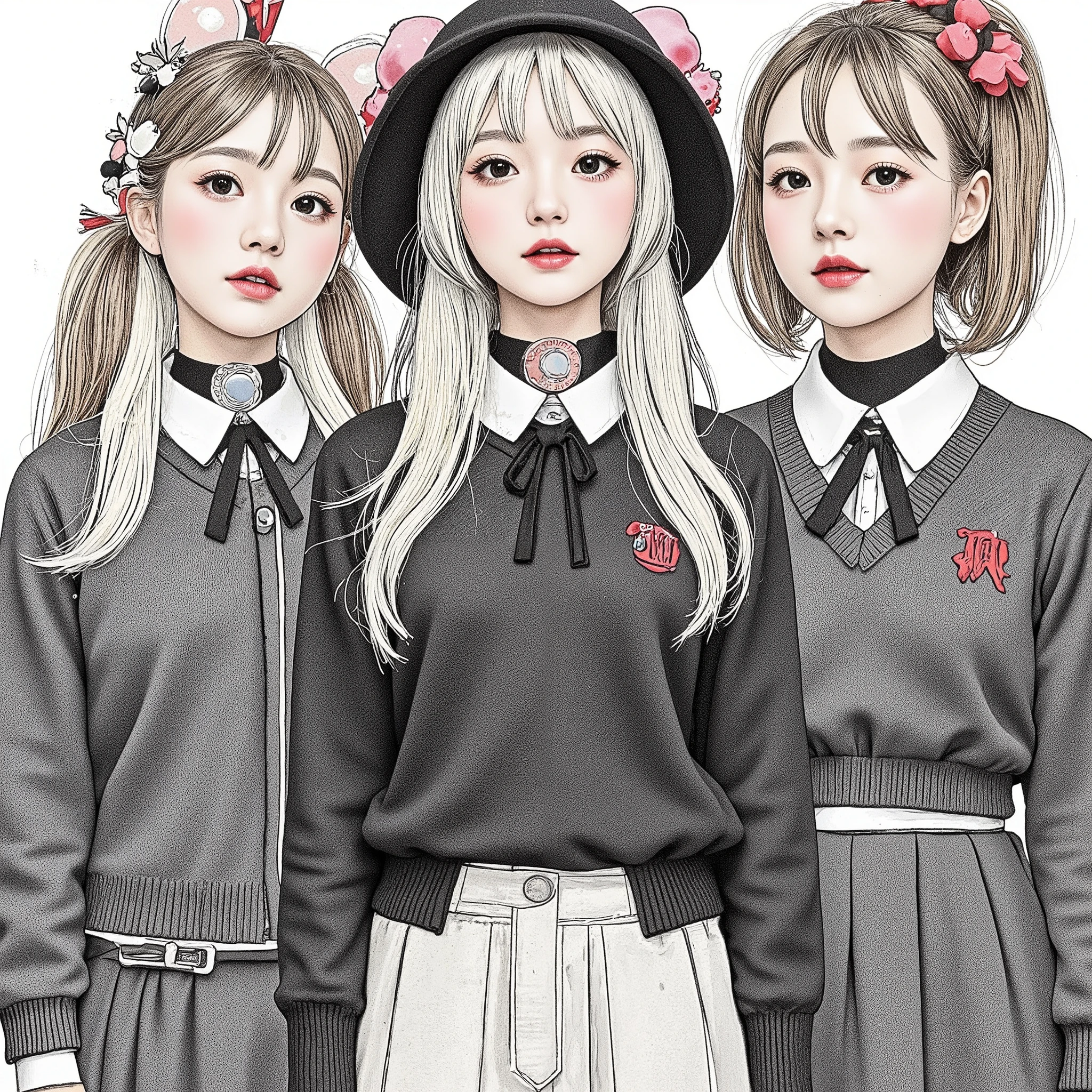 Photorealistic Avant-Garde Paintings 、Shadow play、High School Student、 Hans Bellmer 、Spherical Joint Doll、、Anime ta Girl 、Red Vibrators 、 fish、red gloves、Super Miniskirt、 fashion anime illustration 、vibrating vibrator