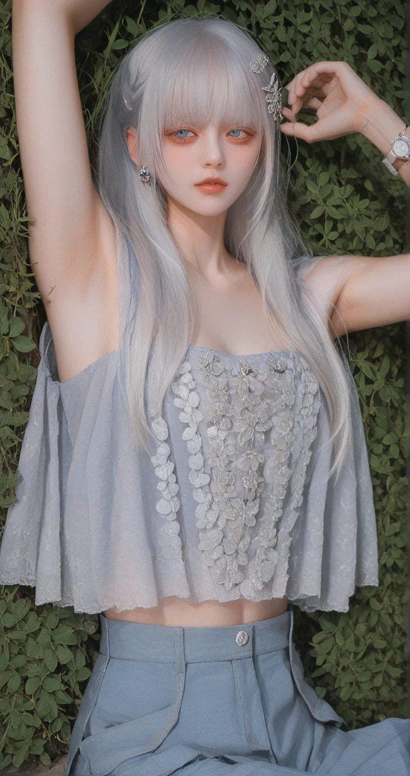 Royal princess,Super detailed, Delicate face, Stock Photography , Portrait 400, F1 Camera Lens.6, Colorful, Surrealism, Realistic textures, Dramatic Lighting, Thin Film Distiller 800 (8K, original photo, Better quality, masterpiece: 1.2), Super detailed, (Extremely delicate skin: 1.2), 8K Ultra HD, SLR camera, Soft Light, high quality.Fire Queen,Blue pupils,Apply red lipstick,Have a tattoo,The tattoo is very three-dimensional,Gorgeous and intricate tattoo designs,8K Mugshot,Large Breasts,Dark eyeshadow,Sexy thick lips(Red lipstick),Ice Princess,breasts symmetrical,Legs crossed,Put your hands behind your back,