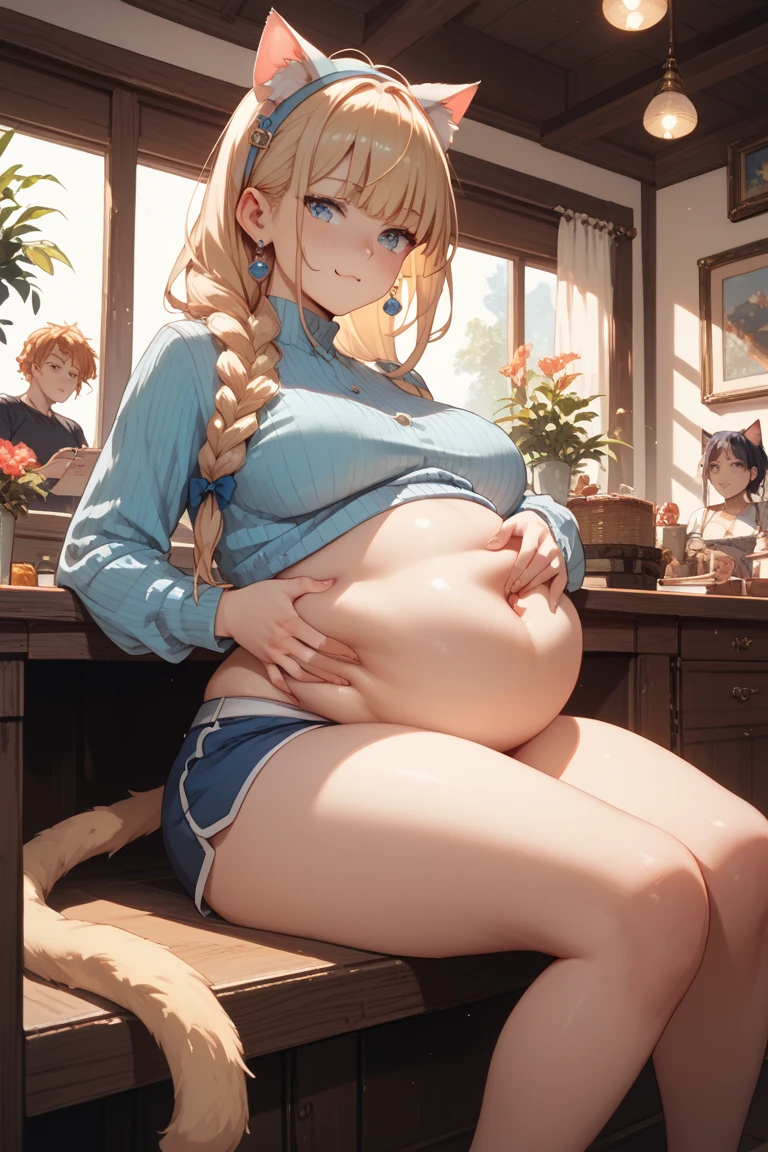 masterpiece, best quality, unity 8k wallpaper, illustration, very detailed, ((rape, sexual harassment, ache, 1 Chubby 10 months pregnant middle aged mom , 1 son, first sound)),, sweat, Warmth, stiff, big bust ((In the house ))((have sex)))(((excitement, incest,Vaginal insertion)))