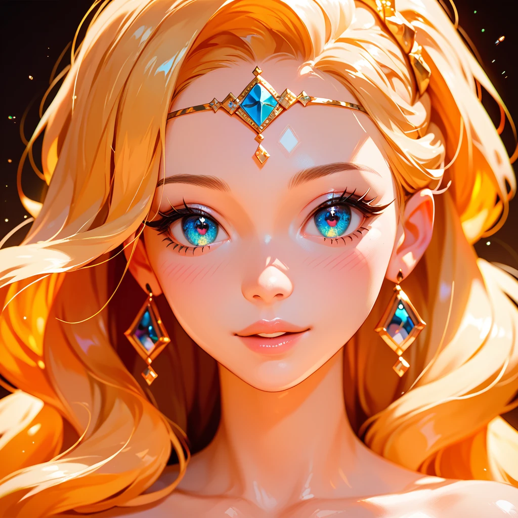 (masterpiece), best quality, expressive eyes, perfect face.A design based on blue and gold. Beautiful. A sight. A girl.