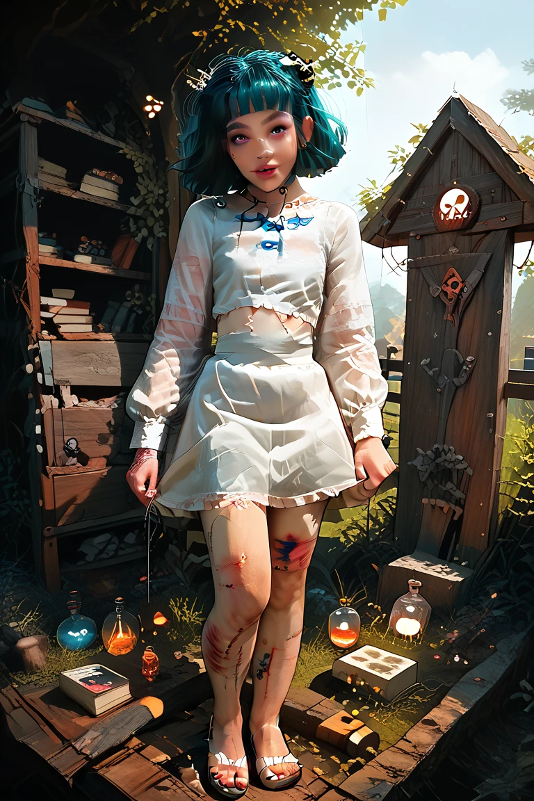 show a cute young and beautifull undead femboy in a graveyard ant night acting slutty while surrounded by zombies, cute face, high heels, bob cut hairstyle, the femboy skin has wounds and blood, seductive posture, the dead femboy has a small penis and multiple bloddy wounds on his body and scars and dirt, erotic, nsfw, highly detailed, photorealistic, cinematic lighting, dramatic shadows, white eyes, masterpiece, 8k, ultra-detailed, physically-based rendering, vivid colors, explicit, show full body from head to feet, tease,