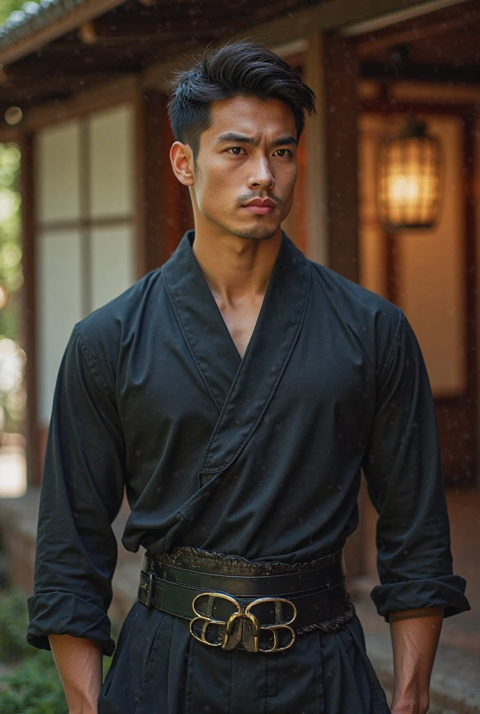 Highest quality、Masterpiece、超high resolution、(realistically:1.4)、detailed face、single、1male human、upper body、dark hair、Glowing skin、Dense skin、(asian man)、architecture、(nonsense、high resolution、very detailed)、、1 man、adult、(25 year old male)、handsome、tall muscular man、Broad shoulders、I have very short hair.、angular jaw、Thick neck、Thick eyebrows、I have very short hair.、มีdark hair、ดวงตาที่ละเอียดและdetailed face、 Highly detailed CG Unity 8k wallpaper.、complex-detail、(magic swirl style:0.7)、looking at the audience、single、(Whole Esbian:0.6)、Detailed background、detailed face、Dynamic Post、、dynamic elements、 big muscles、、((((Embossed))))、handsome、 ((table top:1.4, best quality)), ((table top, best quality)), (ถ่ายภาพrealistic:1.4)、(((shaman)))、smile, Surfing sport,、รอยsmile、The sky is clear and cloudy.、(A complex blue long-sleeved conjuration outfit.), scarf, The outfit reveals too much of the shirt and thighs., Fantasy Library Background:1.2), realistic、Cana、magic circle