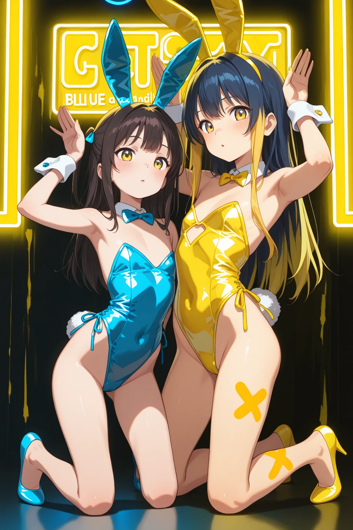 ((Nudists vocaloid))、stripdance legs、、Amazing dynamism、great angle、veryfun、Group selfie