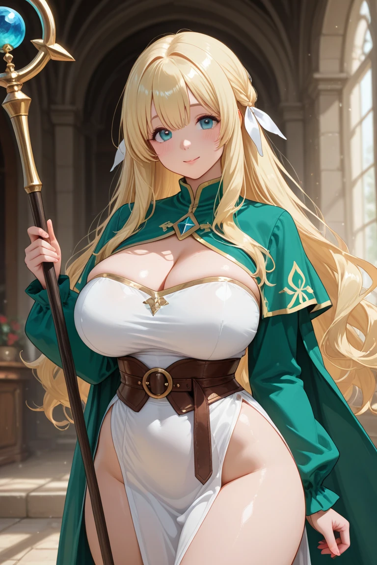 "(masterpiece:1.1), best quality, NSFW,
1girl, (80s anime style:1.3), (eyelashes:1.5), (loli:1.2),
(intricate high detailed body:1.2),
(blonde hair:1.1), (bangs:1.1), (long hair, twin bun:1.1), (crown:1.2),
brown eyes, (lip stick:1.3),
(slim body:1.5), (perfect world gigantic, gigantic breasts:1.5),
(grin:1.2),
(lace leotard armor:1.2), (garter belt:1.2),
(knight armor, armored boots:1.2), (belts:1.1), (hoop earrings:1.1), collar,
standing, hand on hip,
(upper body, cowboy shot, looking at viewer, from front:1.1),
(daytime, grassland, outdoors:1.2)"
