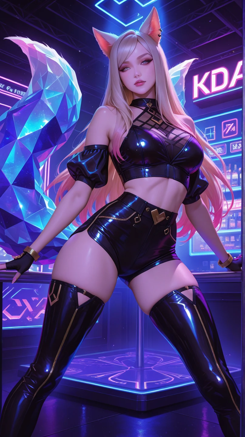 8K uhd, materpiece, a beautiful girl, detaild eye, good face, detaild eyebrow, cyberpunk outfit, half skirt outfit, cyberpunk, Cyberspace, cyberpunk shining colorful background, neon effect, Spreading lighting, red lighting, sitting, body capture, full body capture,