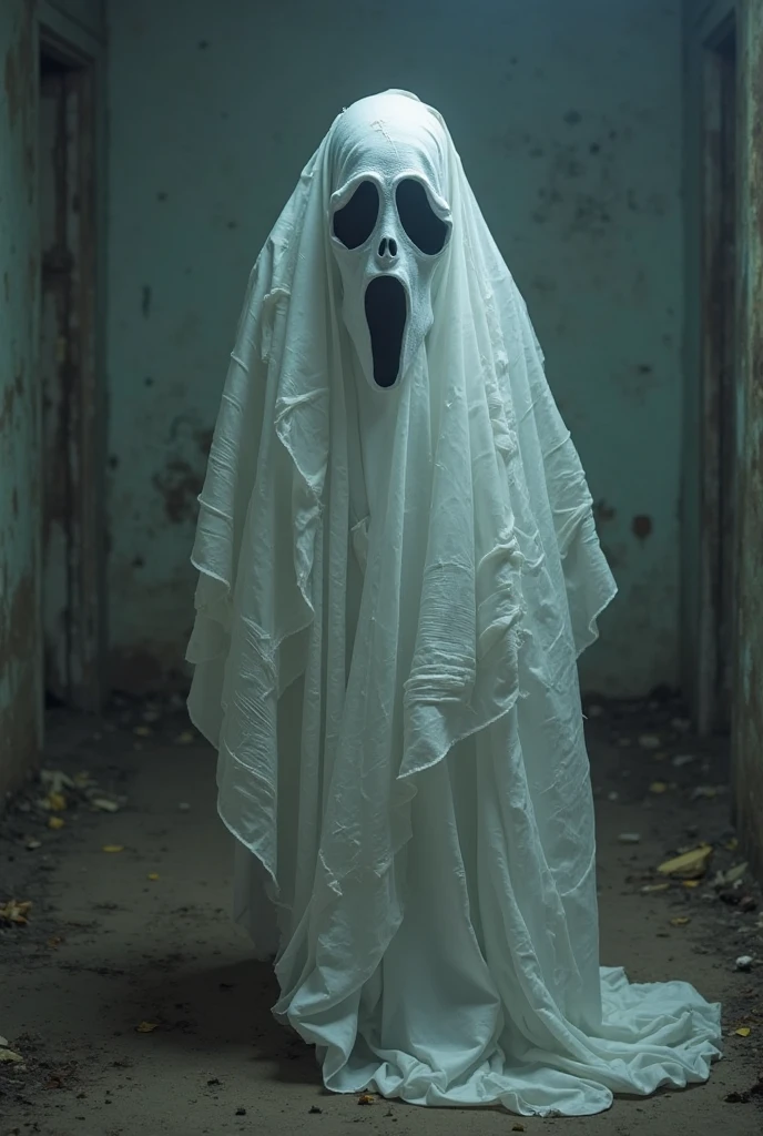    Creepy yet beautiful ghost&#39;s wet pussy, masturbating