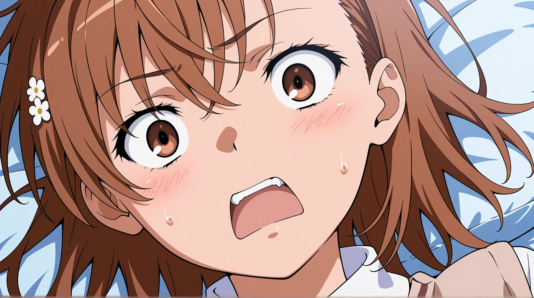 (masterpiece, best quality:1.2), aquascreaming, solo, 1girl, kobeni, screaming, open mouth, crying with eyes open, formal, black necktie <lora:KobeniV1:0.9> <lora:concept_aquascreaming:1>