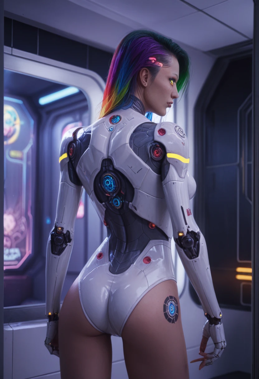 ((Best Quality)), ((Masterpiece)), ((realist)), (detailed), (1 girl), ((whole body:1.4)), woman with colorful hair and piercings, cyberpunk dreamy girl, 4K digital art with high level of detail, awesome digital illustration, Stunning work of art in 8k, colorful digital fantasy art, colorful and dark, Beautiful digital artwork, colorful digital painting, cyberpunk digital anime art, girl with light wave, HD 8K digital wallpaper art, beautiful digital painting