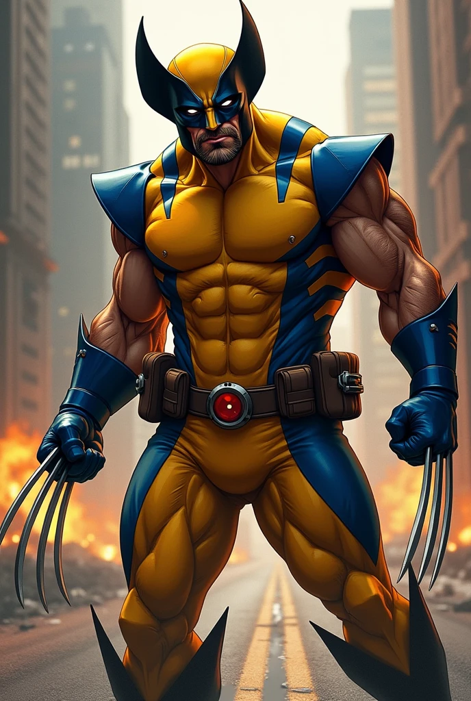Wolverine hugh jackman yellow suit