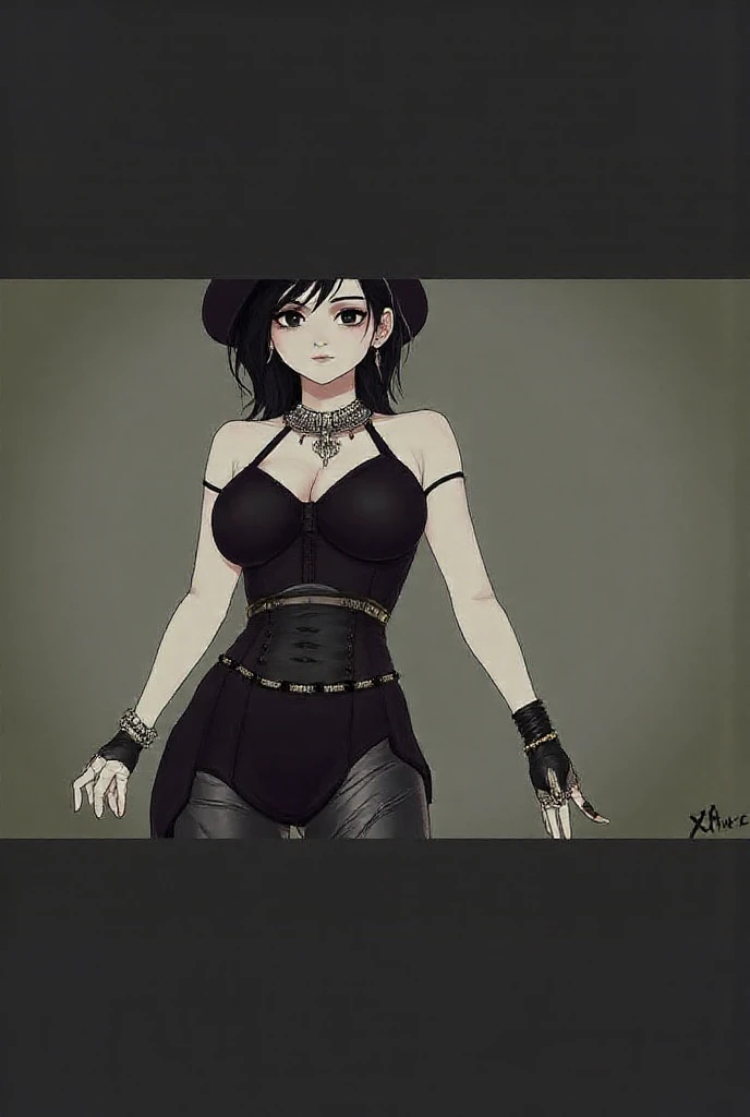Erotic black and redLingerie ((Thong, bra and accessories))design inspired by cereza (Bayonetta), in various views (front and back) ((Character sheet))