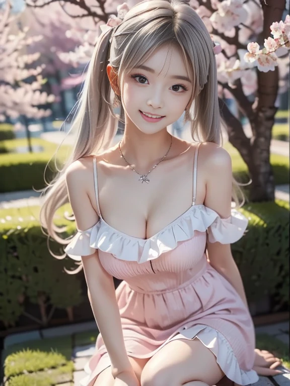 teenage girl、Gray-haired man、hug a girl、Large bust、larger hips、blush、embarrassed expression、dandy、girl hugging a man、Disturbed clothing、garden、pink ruffle nightgown、Elderly Man、angle from below、A man massaging a girl's breasts、girls love men、A nightgown that is transparent and allows you to see your skin、nipple protrusion、See-through、Sit on the ground、Lying on the ground、kiss、少女のnipple protrusionを触る、messy hair、girl putting her arm around a man's waist、