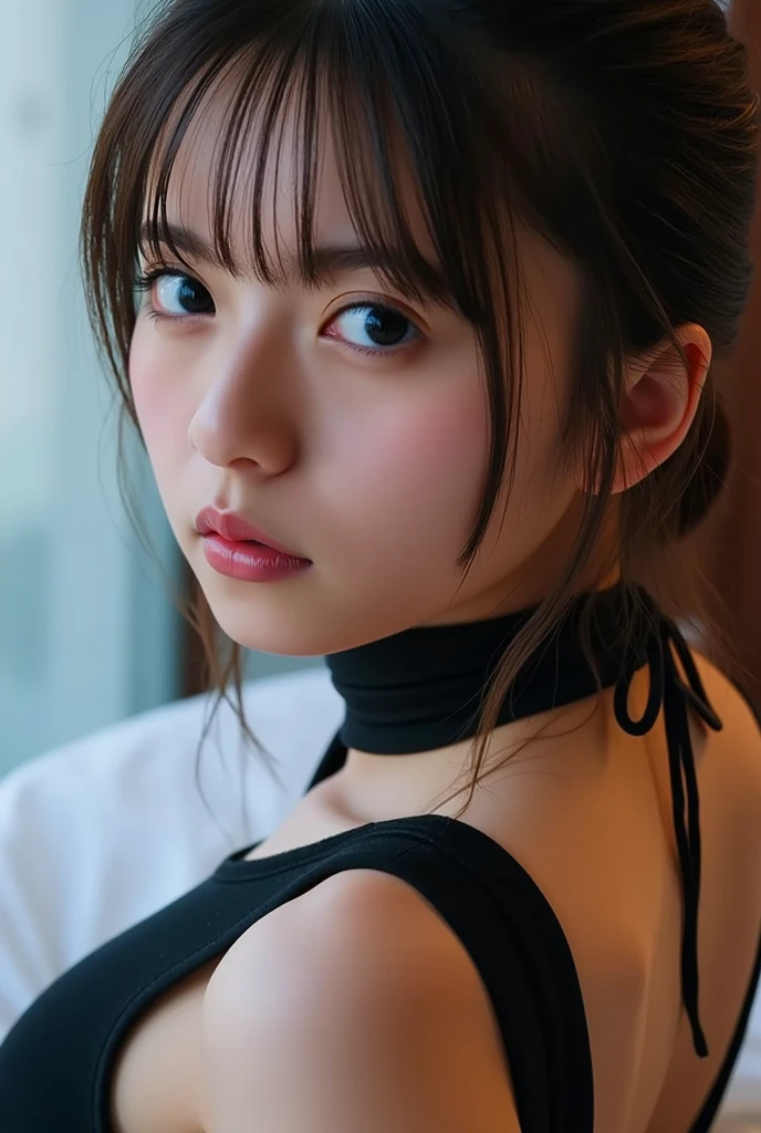(great sense of reality:1.4, please lie down on the bed:1.3, 8K), quality, master piece, ultra high resolution, perfect dynamic composition, professional camera work, light efficiency for plant growth, Mysterious肖像, movie lighting, 非常に詳細な肌とfaceのテクスチャ:1.3, Super detailed, fine hands, detailed eyes, (Mysterious:1.3, dream-like:1.2, Delivery of goods:1.2, majestic:1.2), 1 girl, 15 years old, Cute and sexy slender goddess, white skin, ( completely enchants you:1.0), (translucent chinese cheongsam), (Super huge soft breasts:1.3), (Calm pose), (beautiful blue eyes, big eyes, Round and beautiful:0.85), face:0.4, (beautiful taste:0.85), ((very nice beauty:0.9)), amazing background,優しい笑face,white color