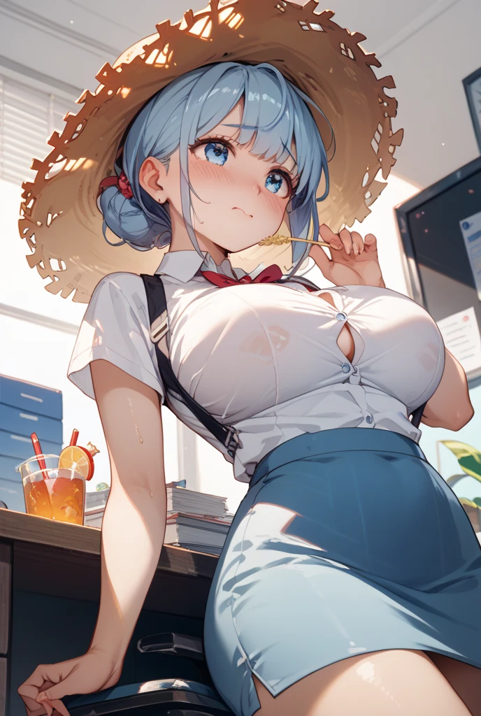 Again:zero&#39;s Againm、light blue hair、short hair、table top、High resolution、lots of girls multiple girls、large crowd、cute lots of girls、big and full breasts、naughty body、See-through、throw、、whole body、Are standing、Look up at me、confused face、blush、embarrassing、excited、white breath、black pantyhose、female shape&#39;Private parts are clearly visible、I can see your nipples、white skirt、micro mini skirt、very short skirt、hospital、hospital room、Many people々々々、in the crowd、bare chest、show your chest、while holding the tray、place the chest on the tray、Upper grade、A lot of milk comes out from the nipples、Breast milk squirts out of the nipples、white nurse uniform、cat ears nurse uniform、white one-piece nurse uniform、Bangs that hide one eye、pink hairpin、sit on bed、white sandals、white pantyhose、open your legs、open the thighs