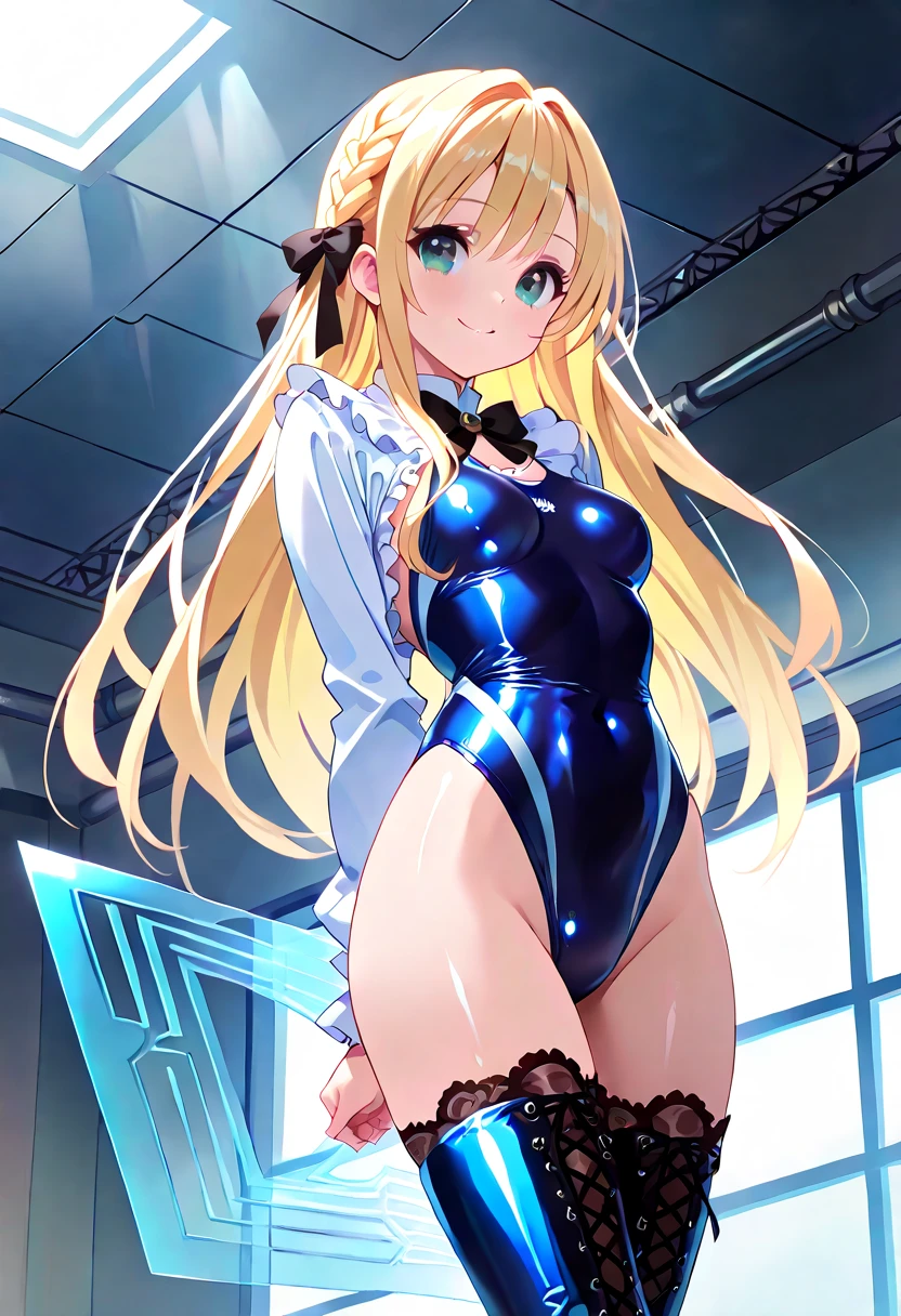 masterpiece, highest quality, 1 girl, looking at the viewer, blue eyes, closed mouth, (Urgent 1:0.7) ,blonde、(masterpiece),(highest quality:1.0), (ultra high resolution:1.0), Detail view, 8K, anime, masterpiece、provocative look wavy hair very big breasts Fair skin very fine eyes show off your chest、,揺れる胸 太もも上部 apstyle3 apstylemasterpiecehighest qualityの詳細な目,Half-body photo of a cute and attractive woman in a stylish cafe with many windows ::3 trends, Modern shape - tight-fitting clothes that highlight her perfect body 、ISO100 ::3 glamor shot, Awards - winning photos, sharp focus, dynamic lighting ::1,A torn body suit grazes my chest, crush and transform、Beautiful shining nipples