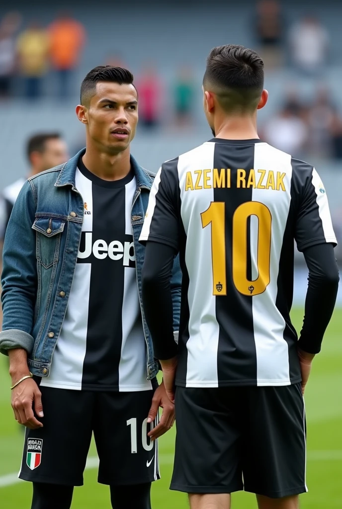 Ronaldo with messi
