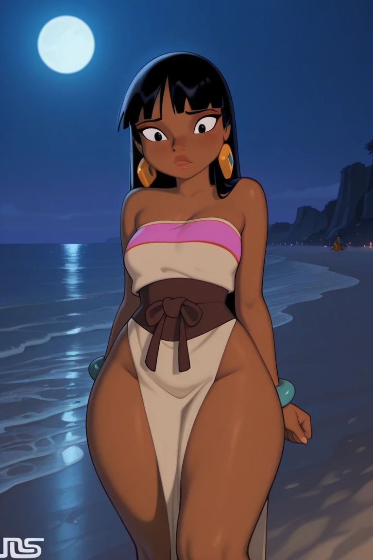 score_9, score_8_up, score_7_up,
1girl, alex ts, solo, black hair, short hair, brown eyes, dark-skinned female, frown, narrowed eyes, outdoors,
yellow micro bikini, on beach, ocean, sand, palms, covered nipples, cameltoe, on knees, back view, ass, bent over, spread ass, anus,