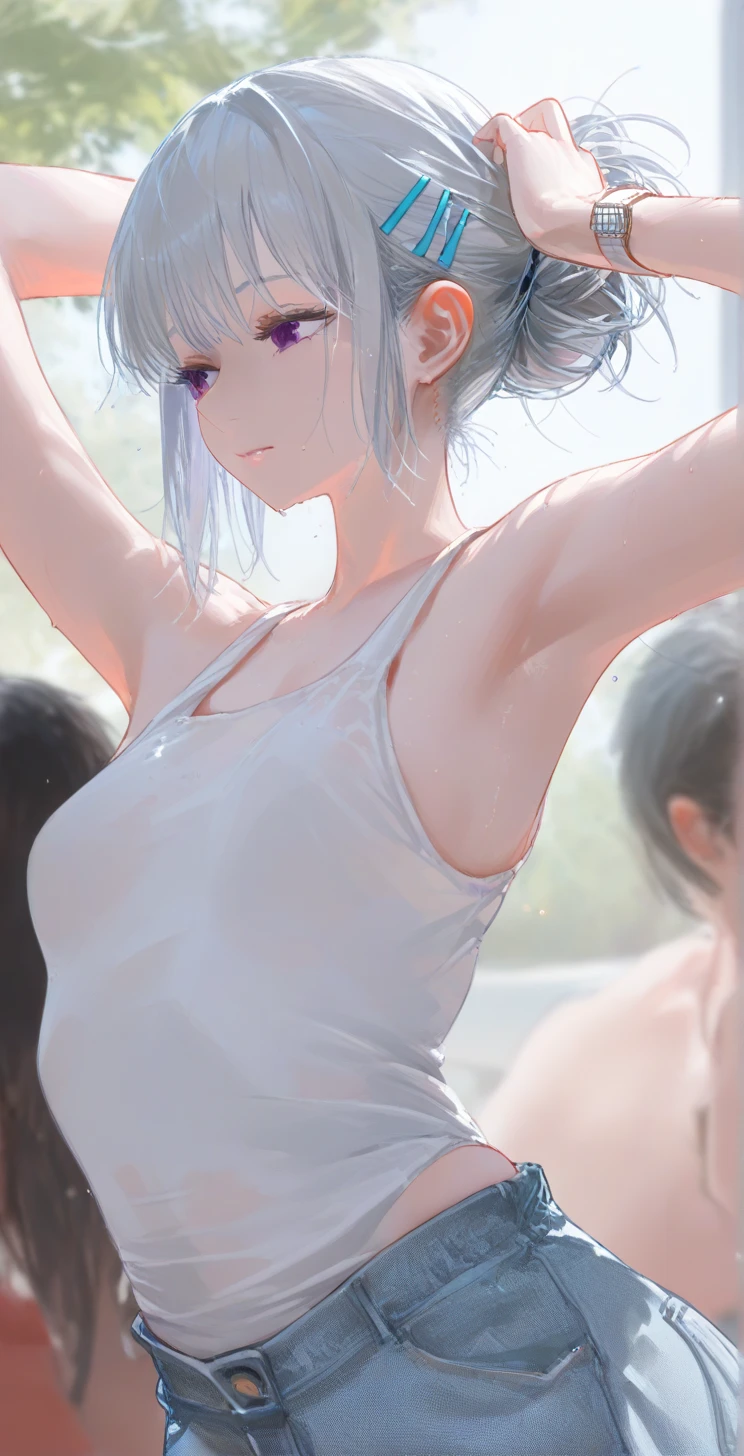 ，(from behind:1.7),Absurd resolution、hight resolution、(​masterpiece:1.4)、ultra-detailliert、((one girls:looking away))、(back view:1.5),(looking away:1.6),((girl with:Rear view)),((sex from behind:1.6))(red  hair), (hime cut), (straight hair), (Maid headband), (pointy ears, elves),(the body gets wet:1.1)、((look from down:1.9))(wet skin and hair:1.2),(Sweaty body:1.2)、(white, white turbid liquid on the body,,,,,,,,,,,,,,,,,,,,,,,,,,,,,,,,,,,,,,,,,,,,,,,,,,,,,,,,,,,,,,,,,,,,,,,,,,,,,,,,,,,,,,,,,,,:1.2)、 ((Girl straddling guys:1.82)),((SEX:1.5)),(Barefoot:1.1),(Motion Blur:1.4)