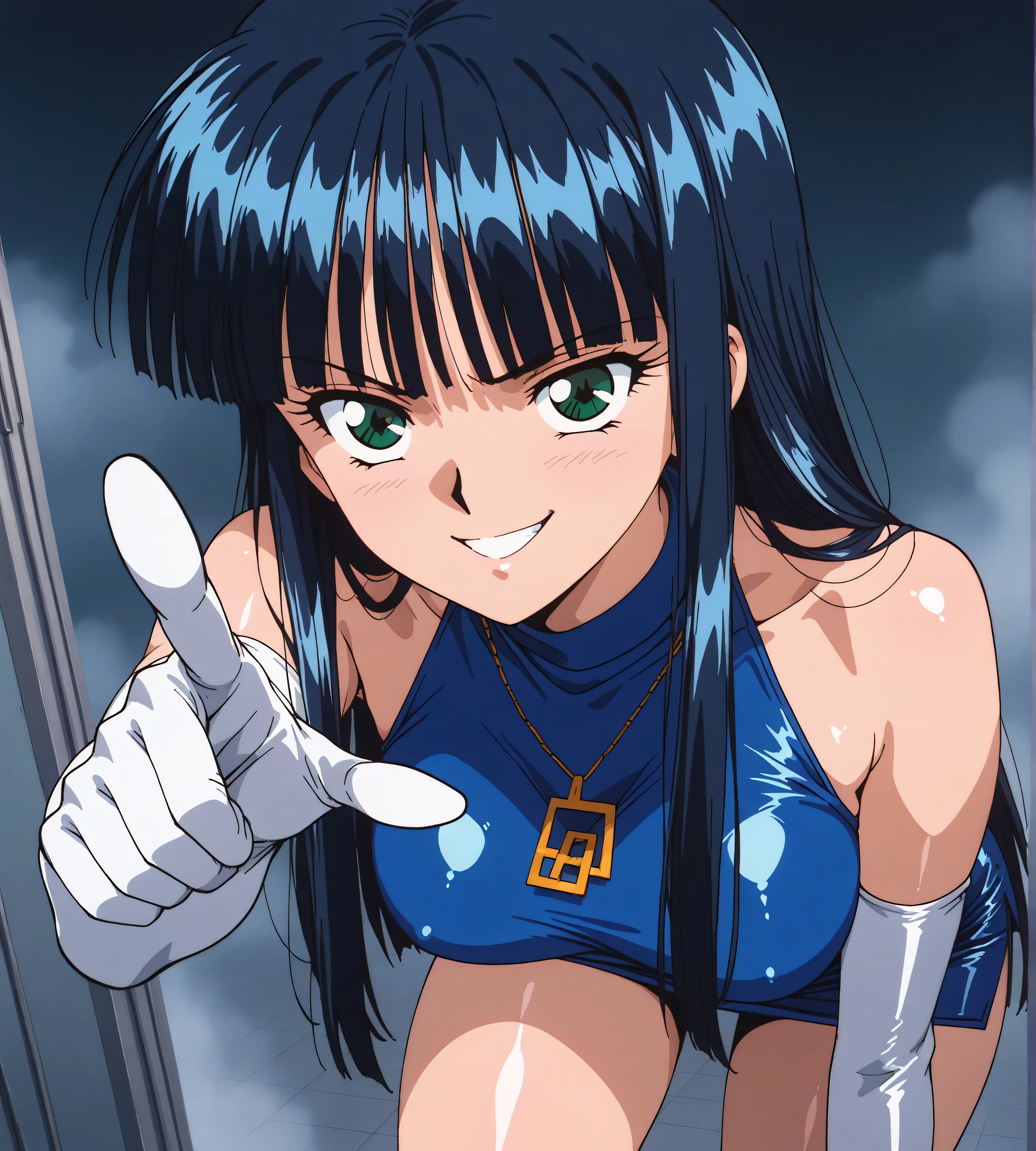 ((Outdoor Poolside at School)), (ハイレグ), (((Arms behind head))),  ((Show off your armpits))､(camel toe:1.4)、(((long gloves:1.3)))、black thighhigh boots､((Stiletto heels))、black calf length socks、Open your thighs wide to the left and right､squat on the ground、show off your crotch to the viewer, ((black latex old school swimwear:1.3、sit, spread your legs:1.3, arm behind head ))、、absurdists、bob hayne hair、flat lighting、elevation angle、sexy pose、highest quality、complex、surreal、perspective, very detailed, detailed background, shape、1 girl、alone、small breasts, Embarrassing, blush, (Sweat), 
