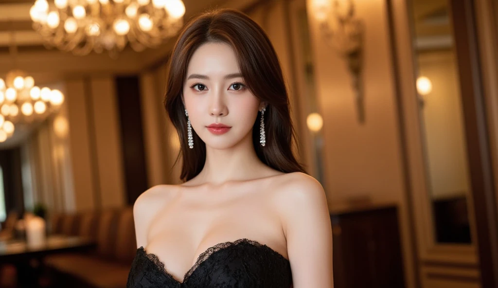 High-quality work,Realistic works,Super premium graphics,8K HD CG works,high quality graphics,High-definition and exquisite CG works,10x pixels,Ultra-fine details:1.1,Advanced technical details:1.1Realistic photo effects,Interior lighting effects:1.5,natural soft light:1.5. Light effect(Virtual light effects:1.8),ultra high resolution, full body view ,Clear eyes,Double eyelids look good, pretty face, The face shape is perfectly proportioned, hyper photorealism, Cinematic lighting, projected inset, surrealism, Masterpiece, Realism,Amazing Cleavage,