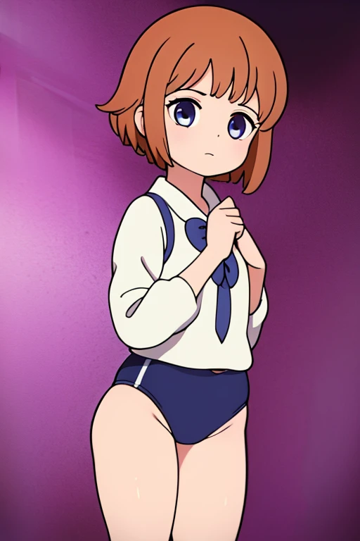 ((masutepiece, Best Quality, hight resolution, nffsw, Perfect Pixel, depth of fields, 4K, )), 1girl in, Solo, , Beautiful anime girl, Beautiful Art Style, close up, Looking at behind at Viewer, shot from behind, ass, thighs, Perfect body, Yuigahama Yui, Short hair, pink hair, hairbun, (large boob), sideboob, black playboy bunny outfit, smile, hands on hips, blank white background
