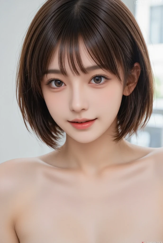 ((Close-up of face:1.7)、((staring at the front:1.7))、((A woman looking with deep sadness:1.8))、((Naked Women:1.5))、((No underwear:1.4))、((small and flat chest:1.7))、((Short Bob Cut:1.4))、((Apply beautiful makeup:1.5))、(((amount、Small breasts、Round face、White blonde Hair、beautiful girl、blonde、White Background、cute、young、True Face、Shiny Hair、whole body)))、Tabletop, Highest quality, shape, Very detailed, finely, High resolution, 8k wallpaper, Perfect dynamic composition, finelyて美しい目, Deco Out,blonde, Medium Hair, Small breasts, Natural color lip,White Background,