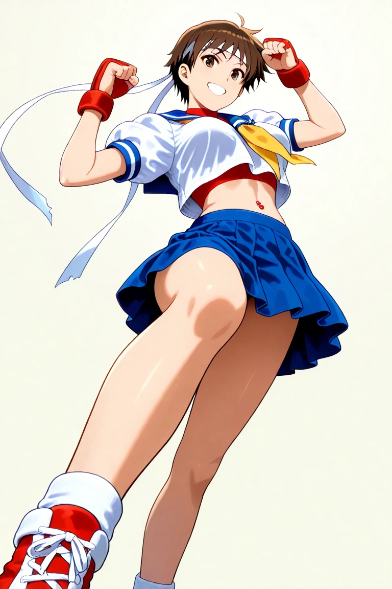 Twintails light blue sailor suit girl