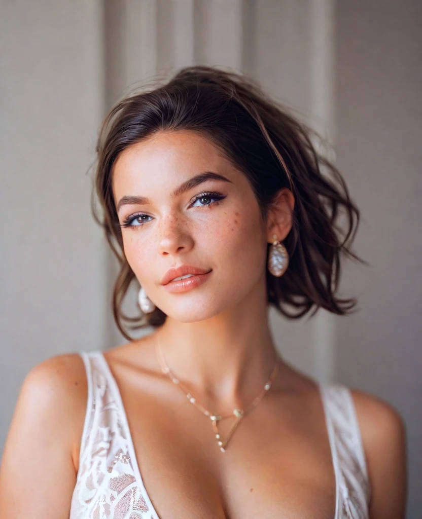 (best quality,4k,8k,highres,masterpiece:1.2),ultra-detailed,(realistic,photorealistic,photo-realistic:1.37),portrait, Izabela ion ,beautiful detailed eyes,beautiful detailed lips,extremely detailed face,long eyelashes, sexy,soft lighting,subtle background,professional photography,vivid colors full body Izabela Ion, by a fan, blushing face () full body (ponytail)
