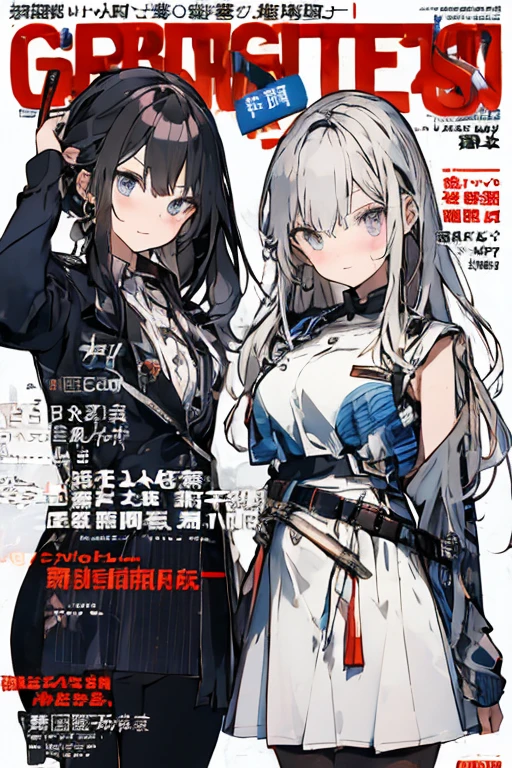 (from below:1.2, Highest quality ), The girl on the left has no breasts ...