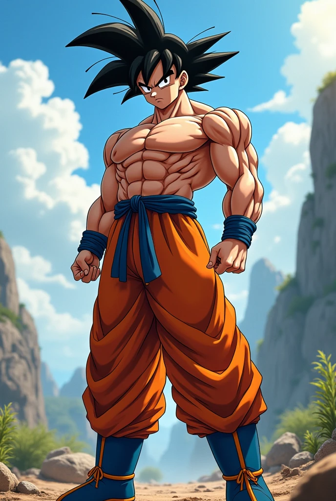 naked goku