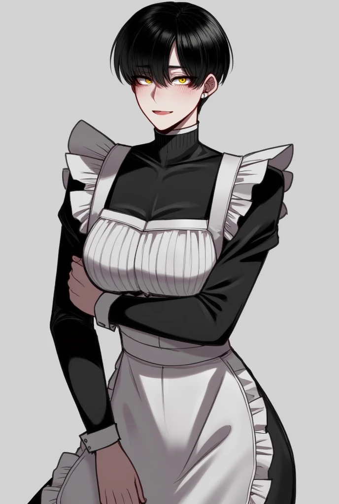 1girl, ((white elbow gloves)), ((surgical gloves)), ((latex gloves)), ((((long sleeves)))), ((gray surgeon outfit)), looking at viewer, ((gray doctor outfit)), standing, solo